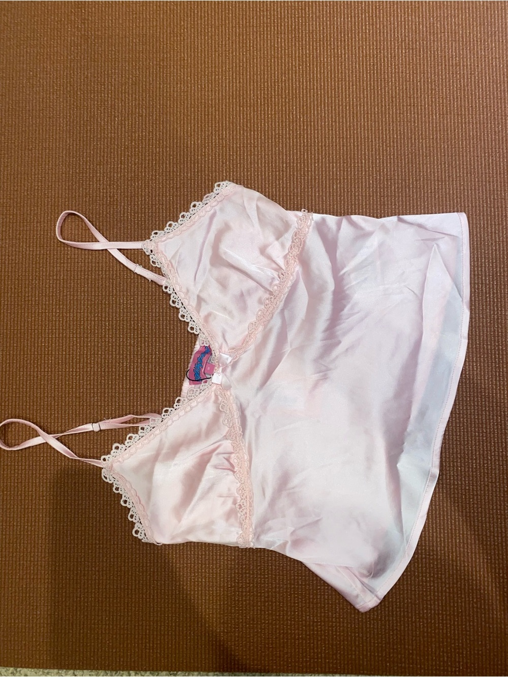 Edikted Silky Lace-Trim Camisole - Light Pink